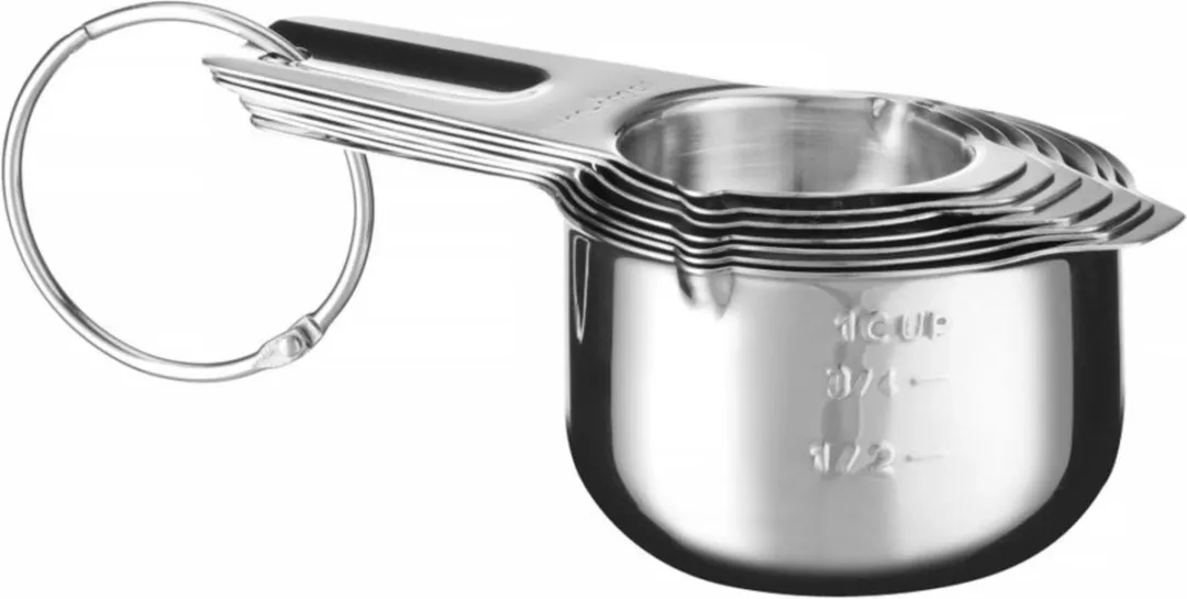 Hendi Roestvrijstalen Maatbekers Set 7-delig - 240ml