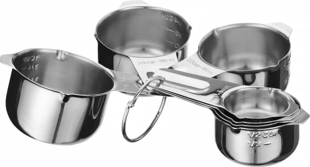 Hendi Roestvrijstalen Maatbekers Set 7-delig - 240ml