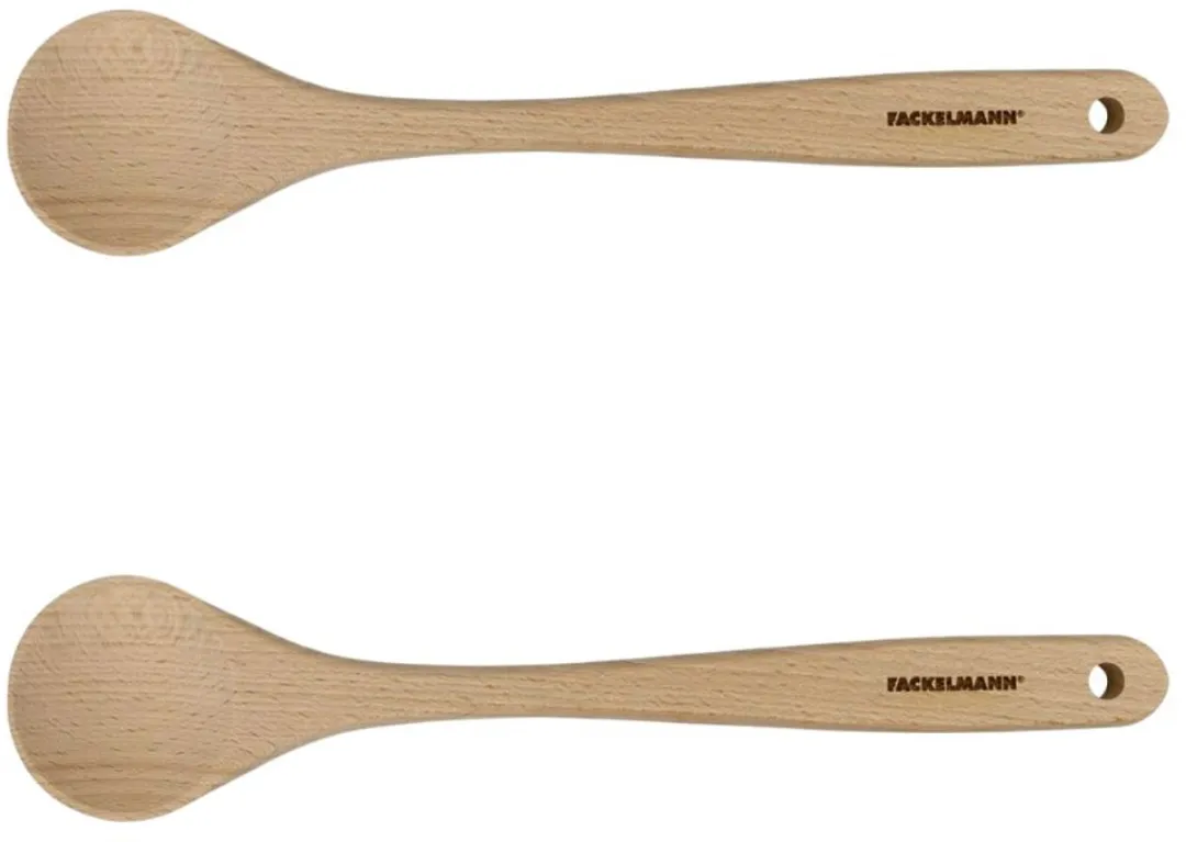 Fackelmann Houten Keukenlepels 30cm - FSC Hout - Bruin