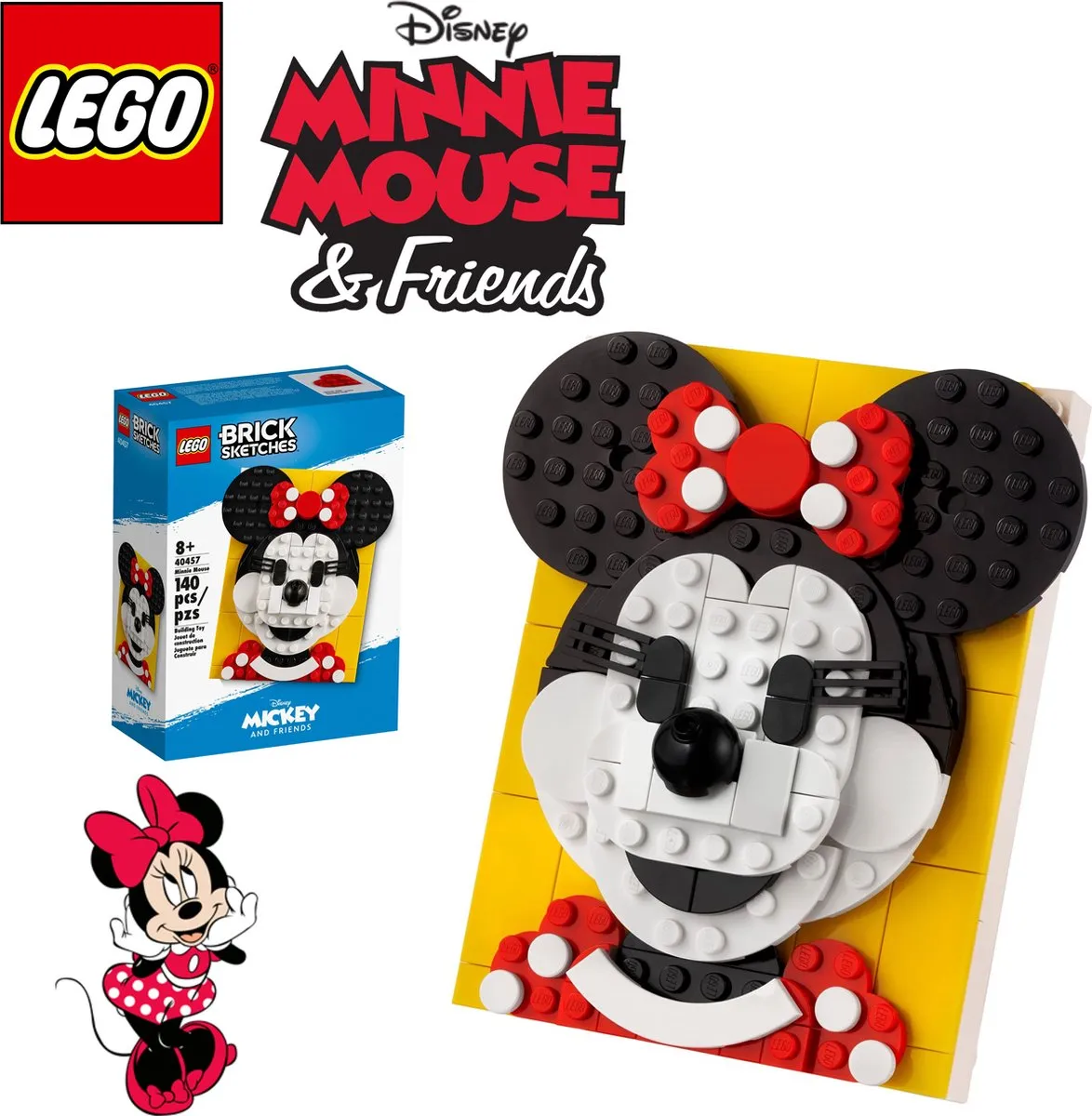 LEGO Brick Sketches Minnie Mouse 40475