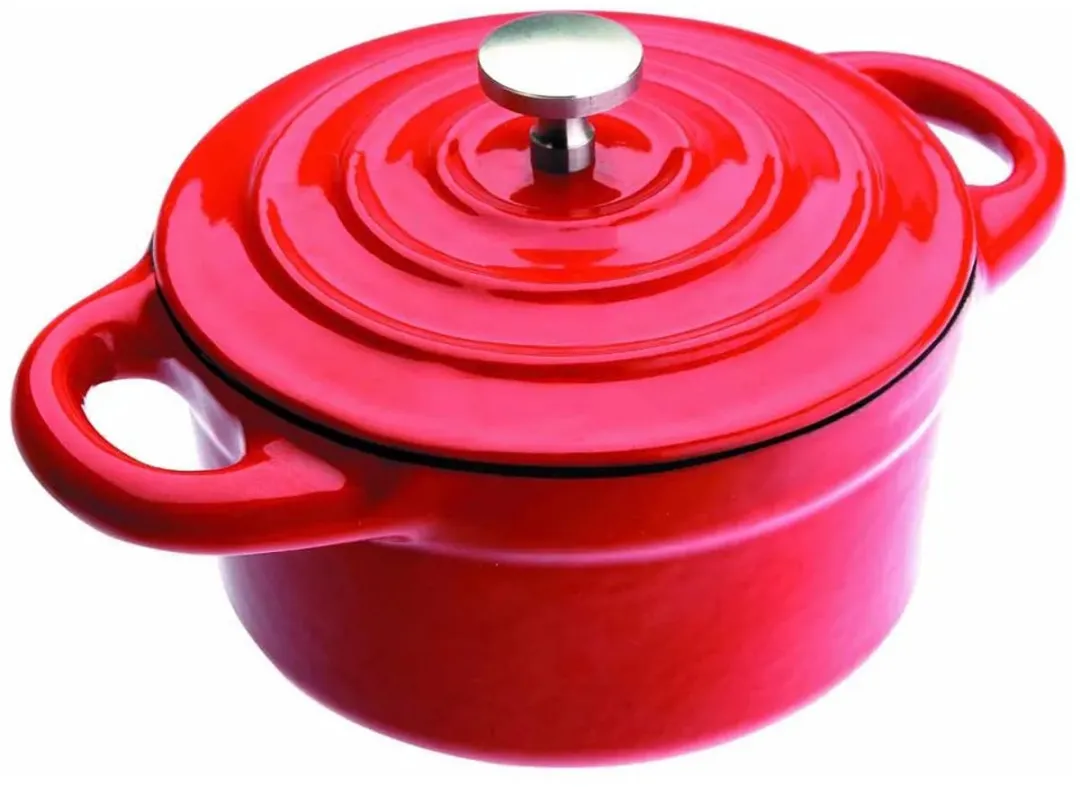 Ibili Braadpan Emaille 10cm - Rood - afbeelding 2 van 2