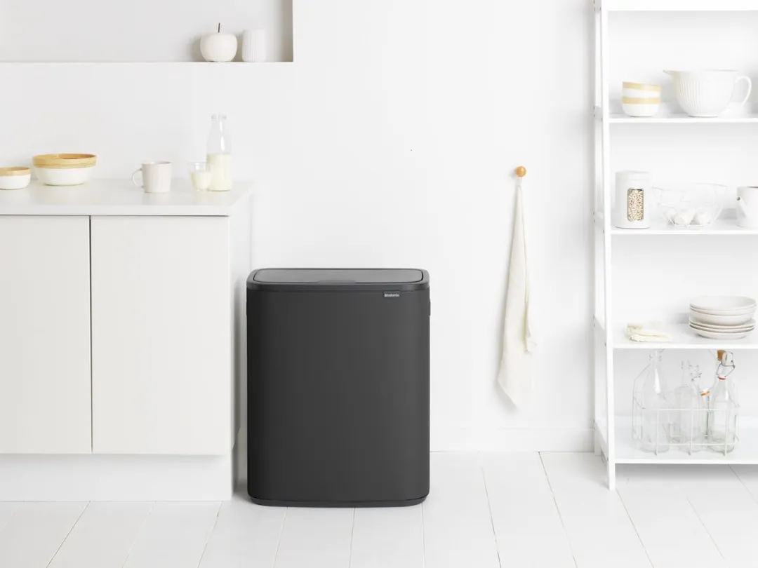 Brabantia Bo Touch Bin Prullenbak 2x30L - Mineral Infinite Grey