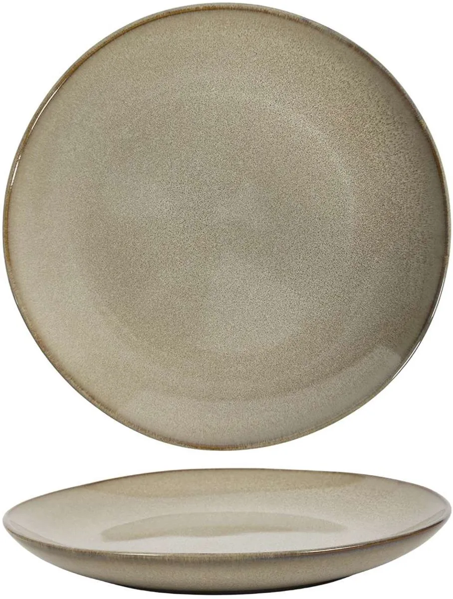 Cookinglife Ontbijtborden Sabi Beige – Set van 6 – Aardewerk – Vaatwasser- & Magnetronbestendig