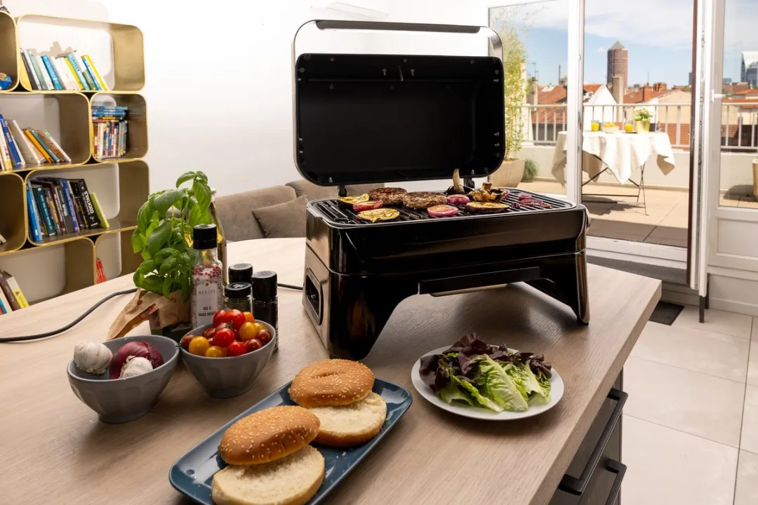 Campingaz Attitude 2go 2100 LX Elektrische BBQ - 54cm - 8 Burgers - Zwart - afbeelding 6 van 6