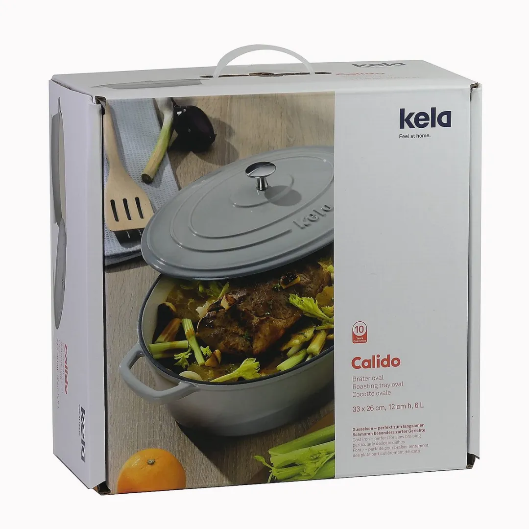 Kela Gietijzeren Braadpan 36x29cm - Grijs - afbeelding 3 van 6