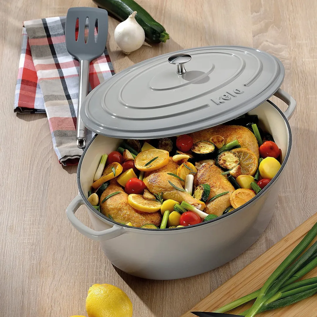 Kela Gietijzeren Braadpan 36x29cm - Grijs - afbeelding 2 van 6