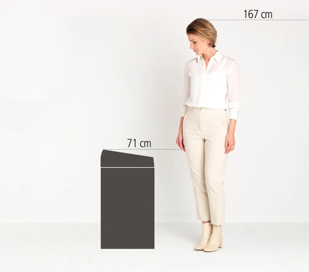 Brabantia Touch Bin Prullenbak 60L - Moonlight Black