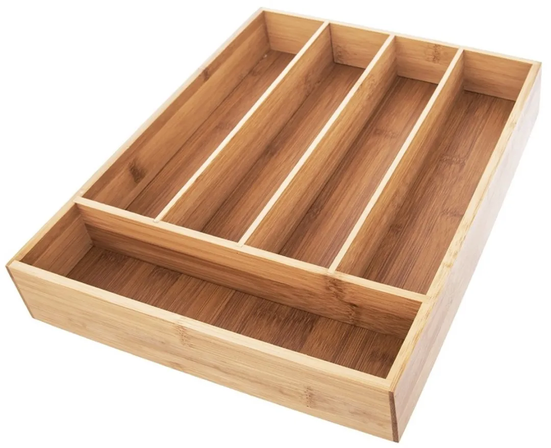 Excellent Houseware Bestekbak Bamboe 5 Vakken DS93452