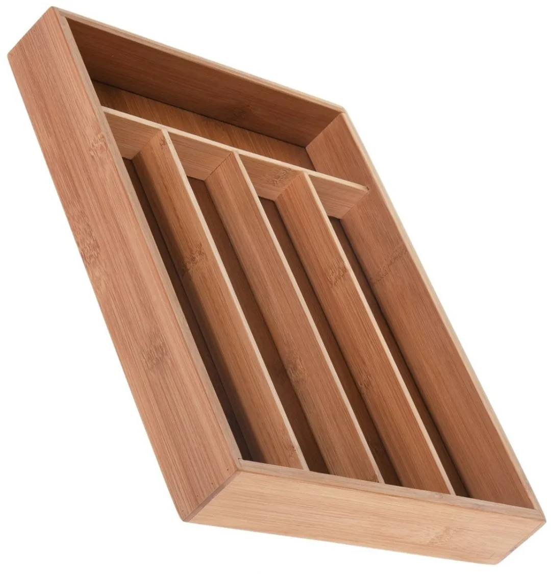 Excellent Houseware Bestekbak Bamboe 5 Vakken DS93452