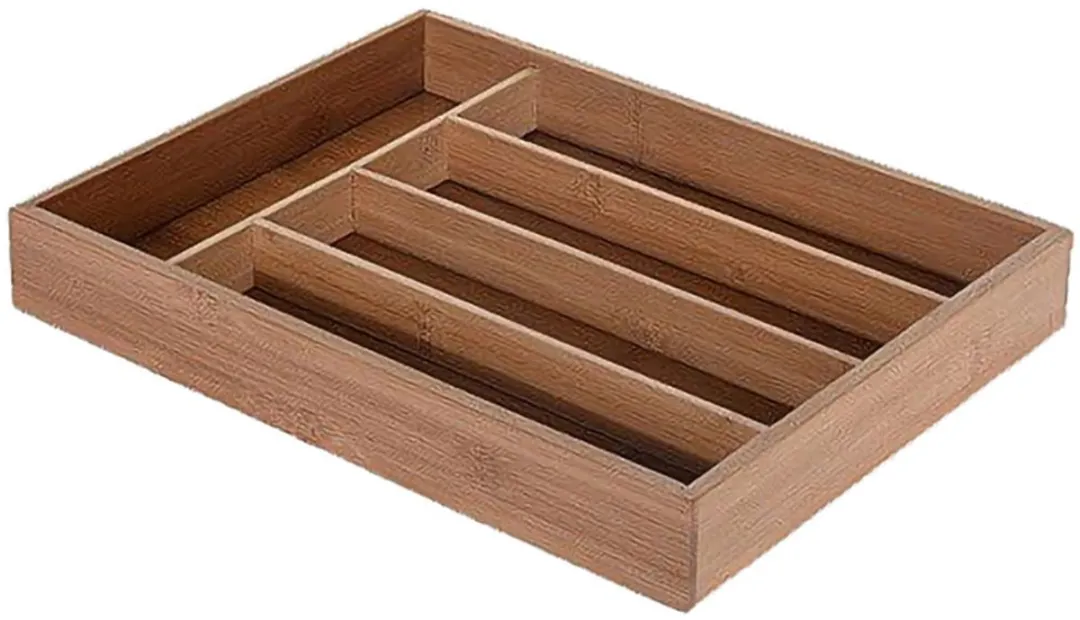 Excellent Houseware Bestekbak Bamboe 5 Vakken DS93452