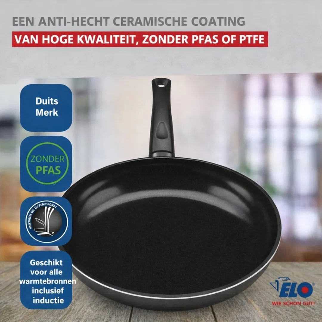 Fackelmann Elo 9747450 Keukengerei Set - 5-delig - Inductie - Zwart
