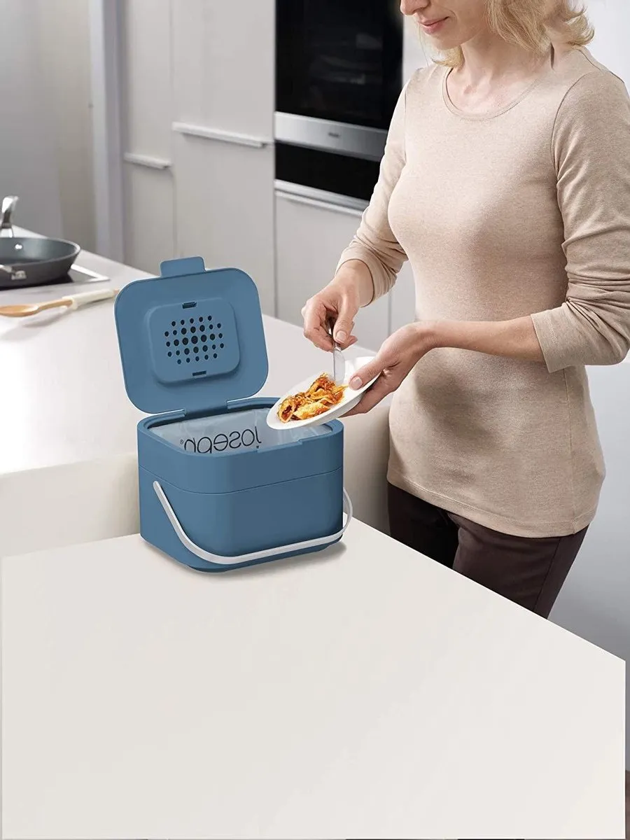 Joseph Joseph Stack 4L Afvalbakje - Blauw