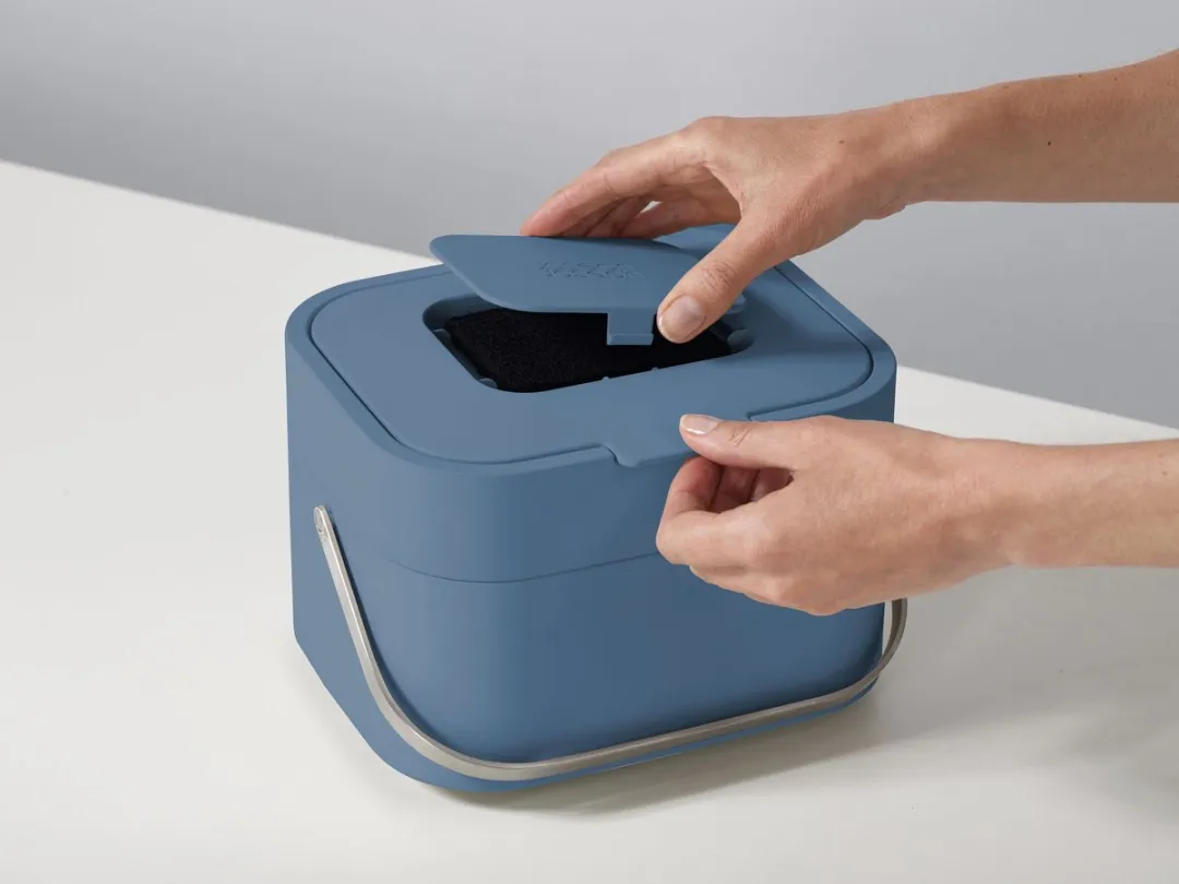 Joseph Joseph Stack 4L Afvalbakje - Blauw - afbeelding 6 van 6
