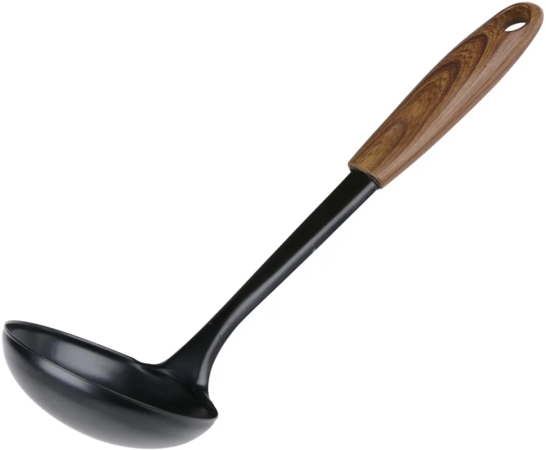 Alpina Soeplepels 28cm - 2 Stuks - Zwart