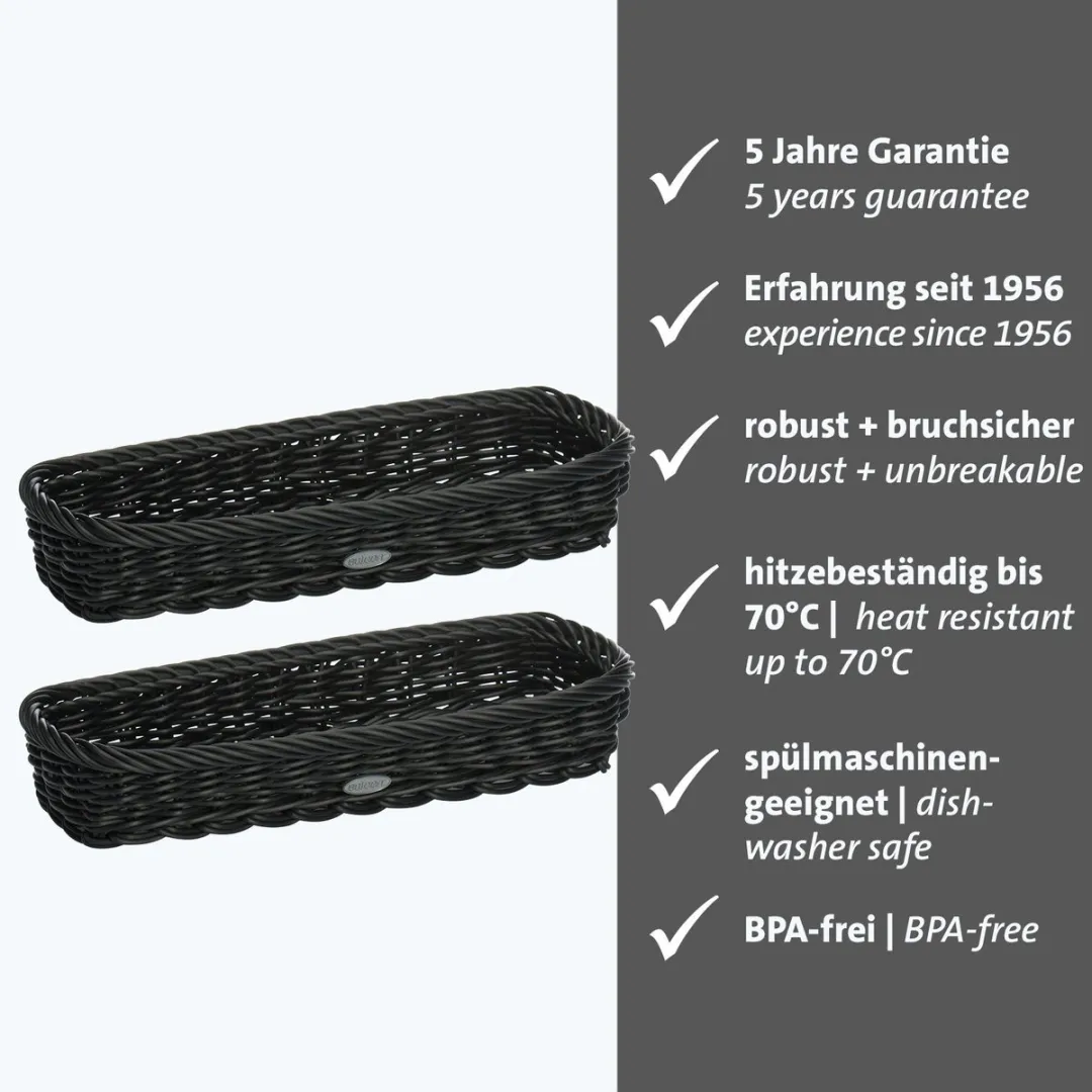 Westmark Saleen Edition Bestekmanden 2 Stuks - Zwart