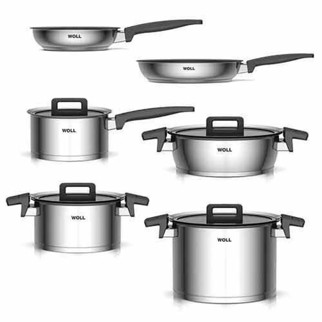 Woll Concept 6-delig Pannenset RVS - 6 Stuks