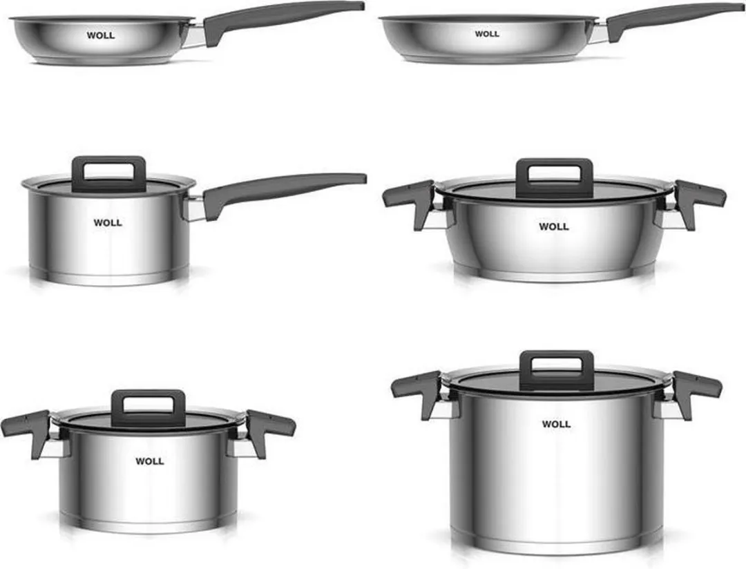 Woll Concept 6-delig Pannenset RVS