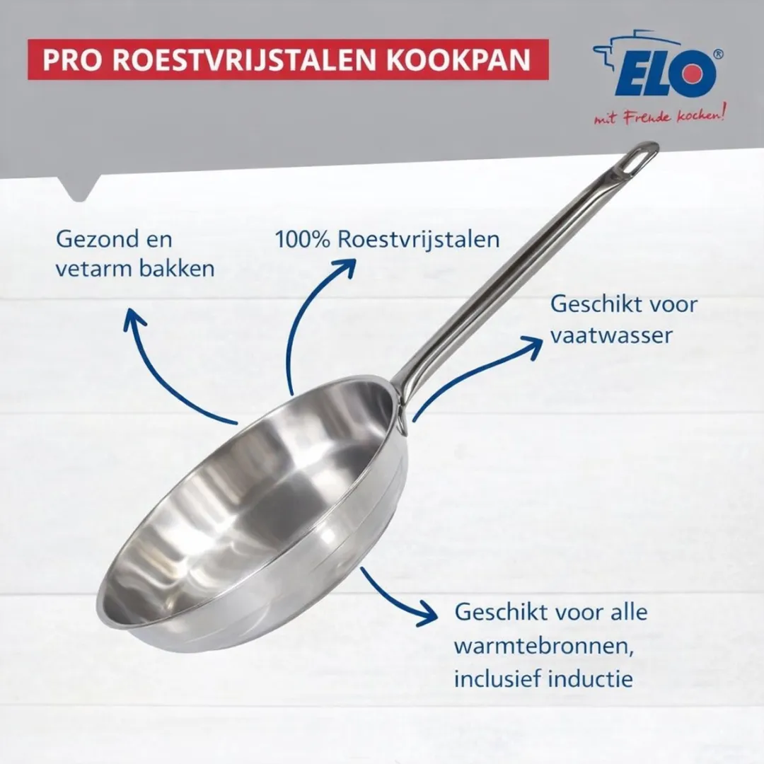 Fackelmann Elo Profi Brillant Keukengerei Set 2-delig - 24cm & 20cm - Roestvrij staal - afbeelding 6 van 6
