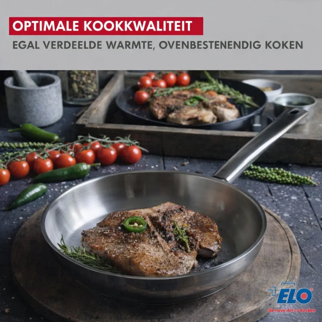Fackelmann Elo Profi Brillant Keukengerei Set 2-delig - 24cm & 20cm - Roestvrij staal