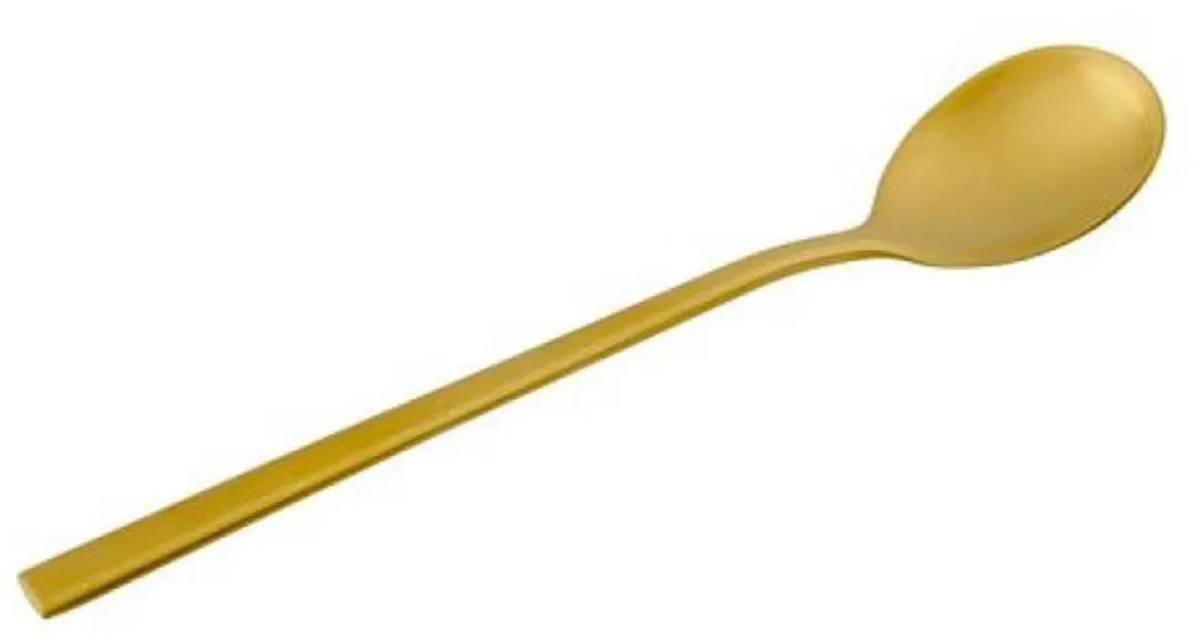 Alpina Theelepeltjes/Koffielepeltjes 12-delig - Goud - RVS - 15 cm
