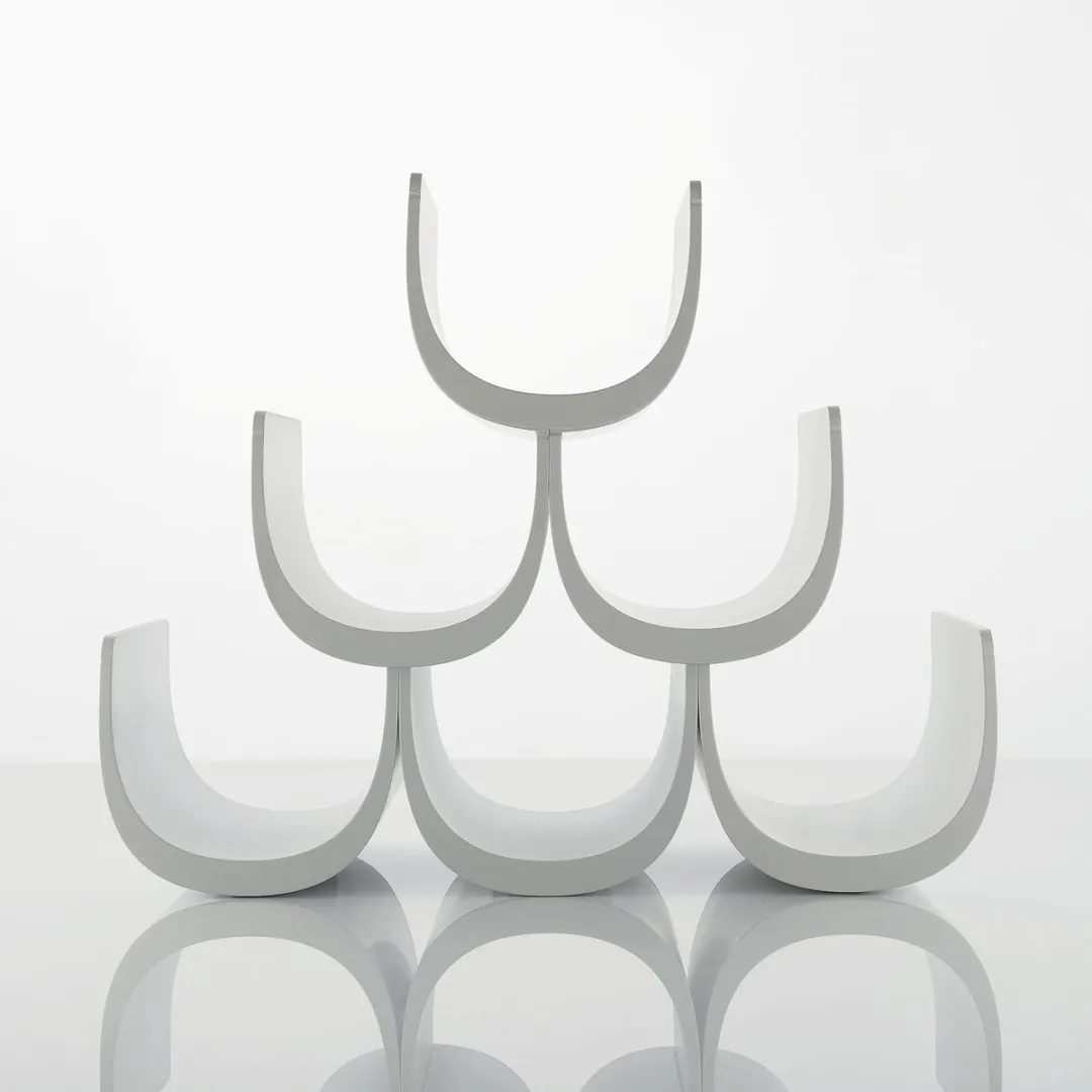 Alessi Giulio Lacchetti Noè Modulaire Flessenhouder - 6 Wijnflessen - Wit