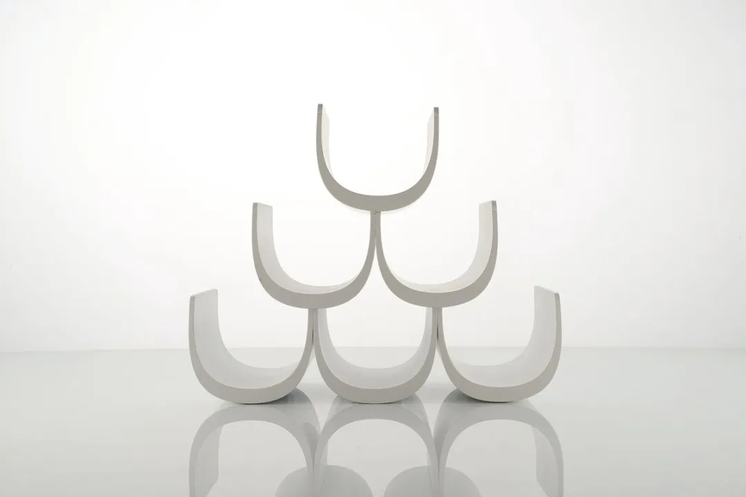 Alessi Giulio Lacchetti Noè Modulaire Flessenhouder - 6 Wijnflessen - Wit