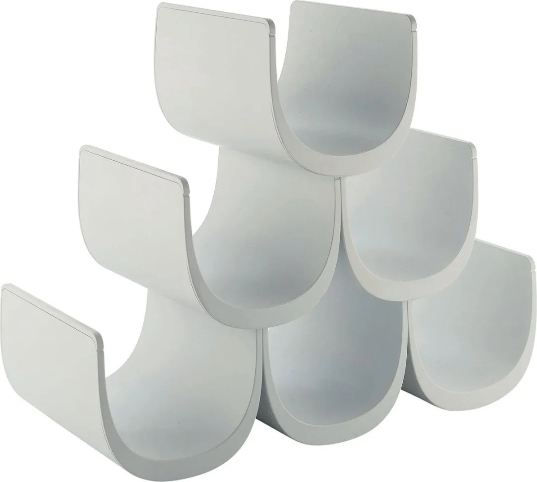 Alessi Giulio Lacchetti Noè Modulaire Flessenhouder - 6 Wijnflessen - Wit