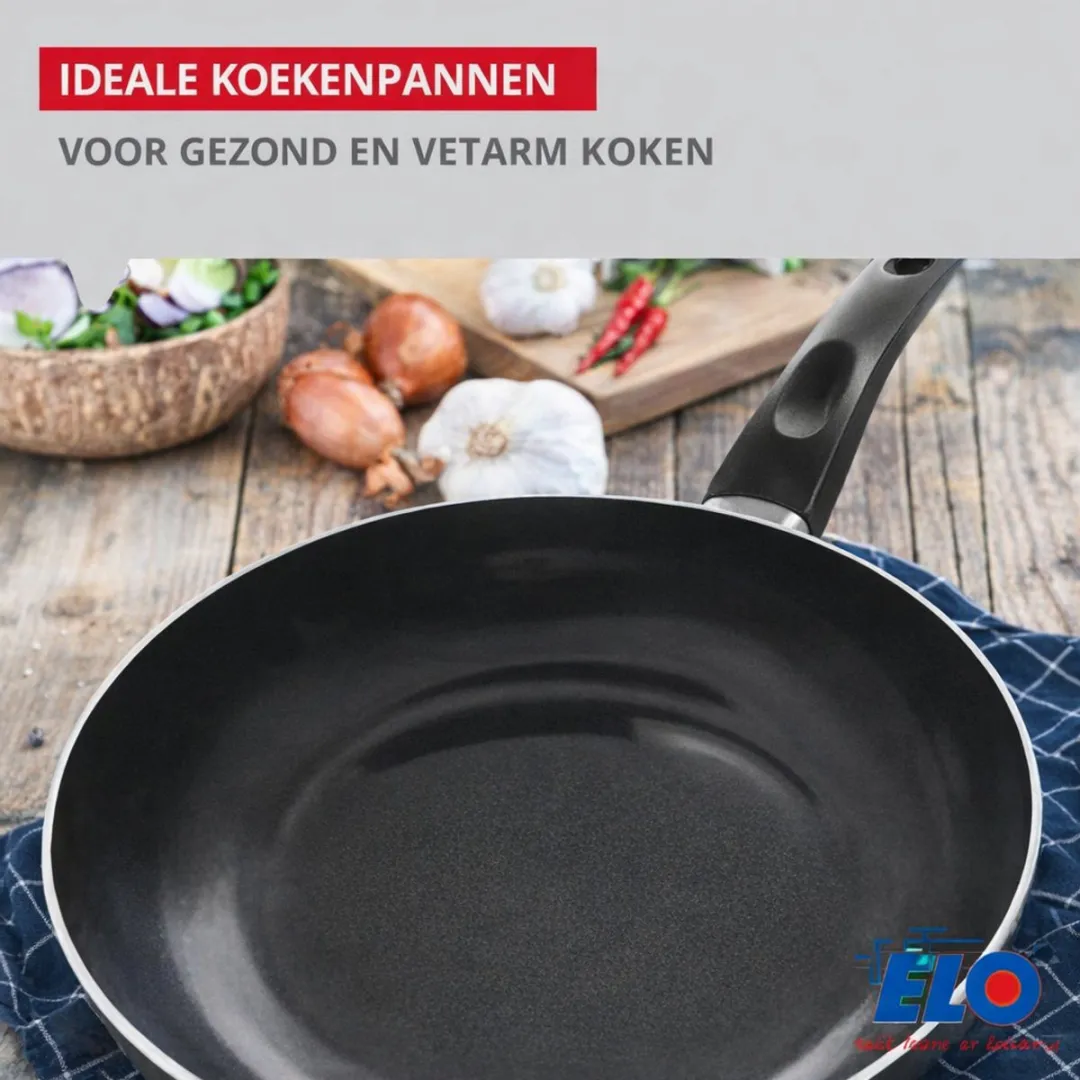Fackelmann ELO 9748850 Keukenset 6-delig - Inductie - Zwart