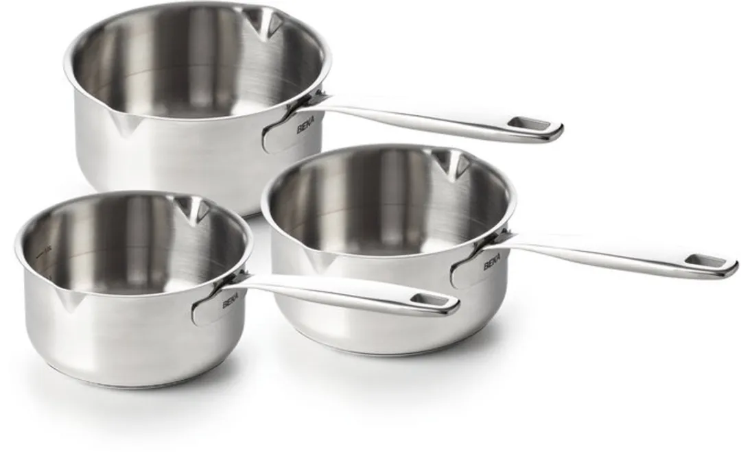 Beka Maestro 3-delige Sauspannenset 16-18-20cm - RVS - Chroom