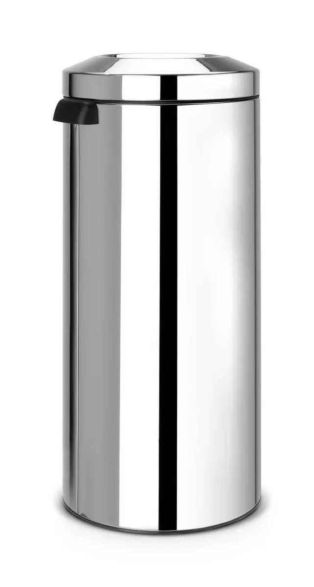Brabantia Prullenbak met vlamdover 30L - Brilliant Steel