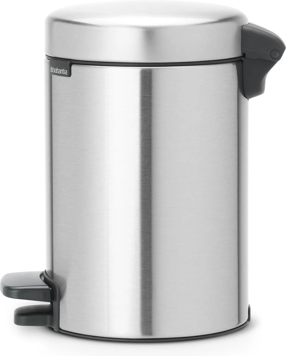 Brabantia NewIcon Prullenbak 3L Matt Steel Fingerprint Proof - afbeelding 6 van 6