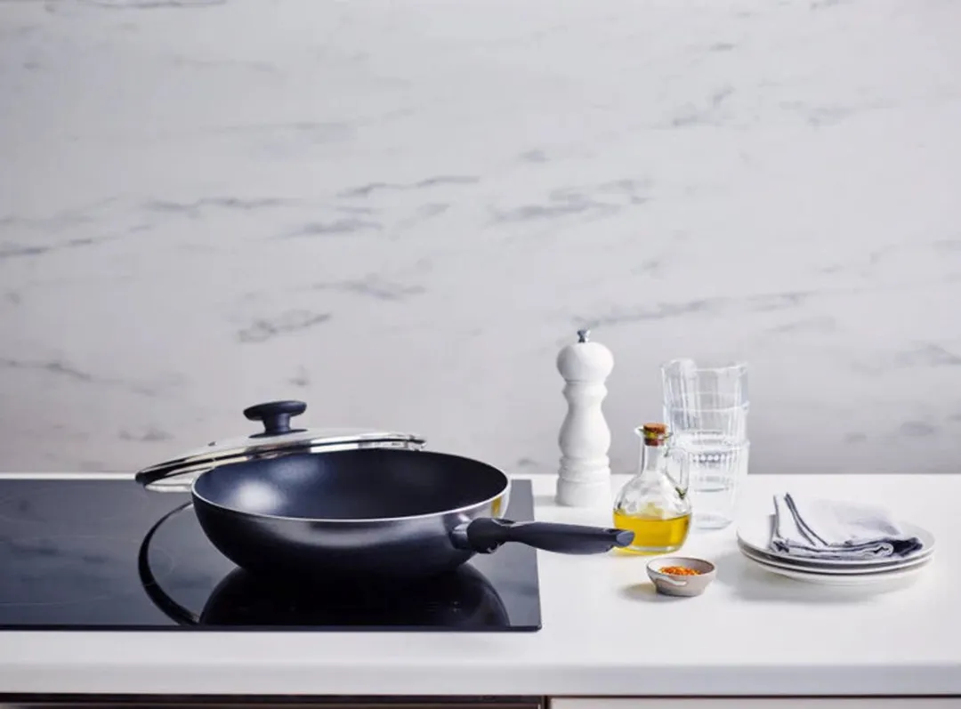 Beka Pro Induc Wokpan - 28 cm - Glazen Deksel