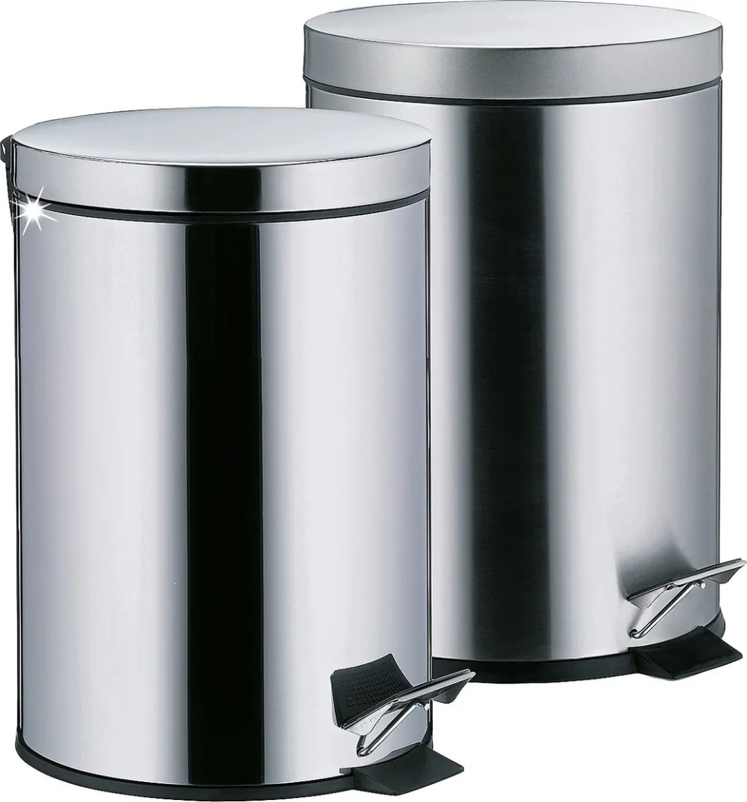 Kela Dusty Pedaal Afvalemmer 3L - Zilver