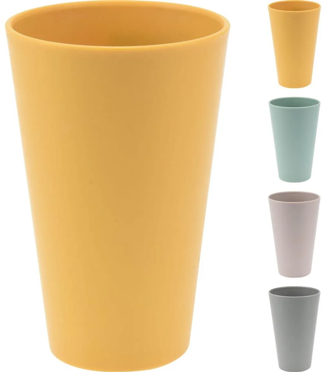 Excellent Houseware Beker Gerecycled Kunststof 400ml