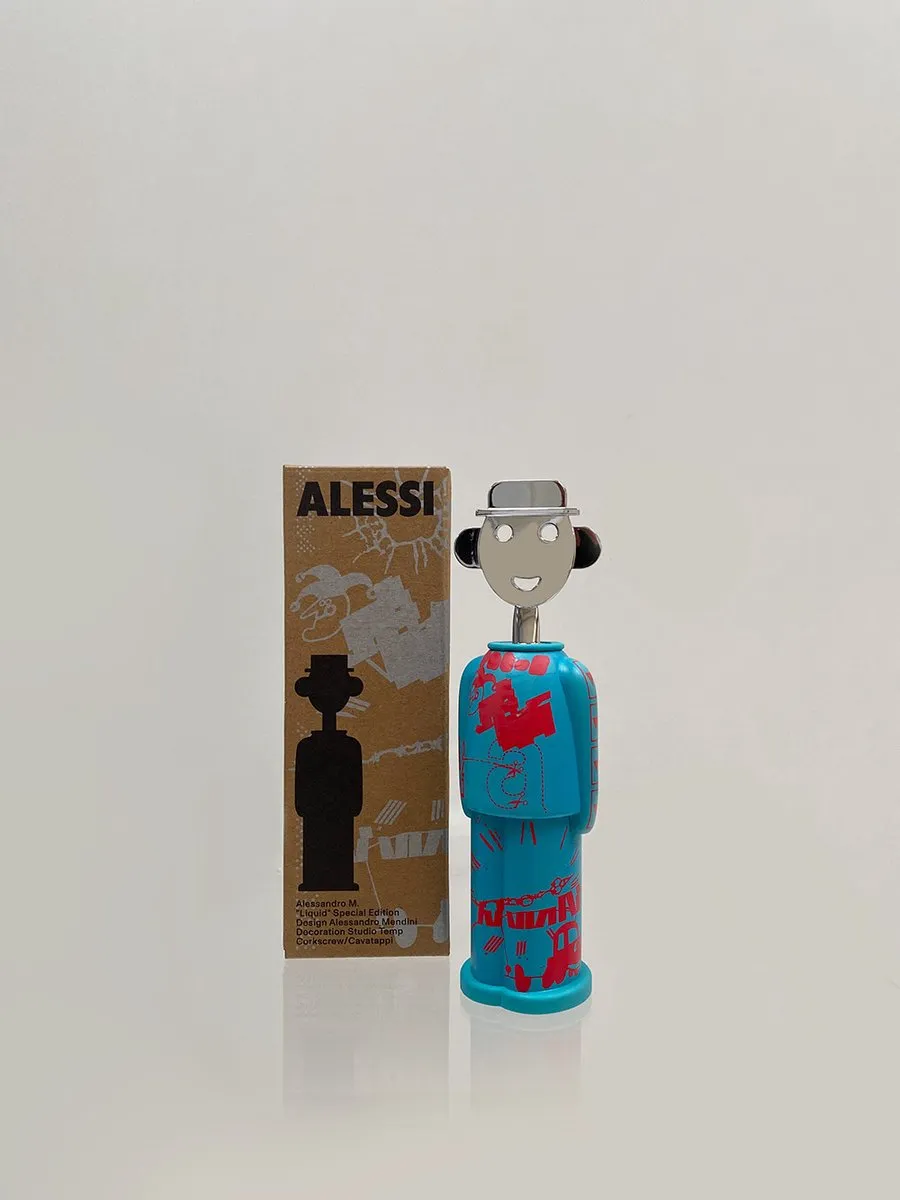Alessi Kurkentrekker Alessandro M. AM23A - Blauw/Rood