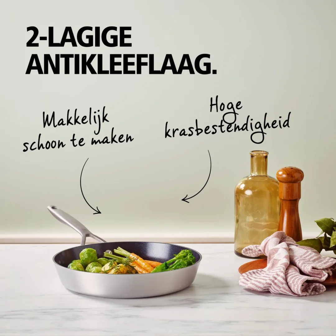 Brabantia Dusk Koekenpannenset 2-delig - Ø 20 & 24cm - Grijs