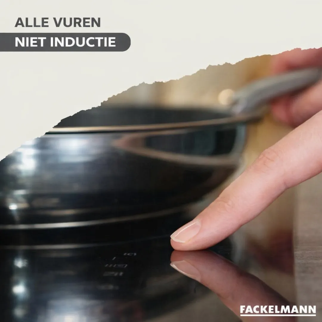 Fackelmann 9445150 Set 2 Pannen 24/28cm - Roestvrij staal - 6 Stuks
