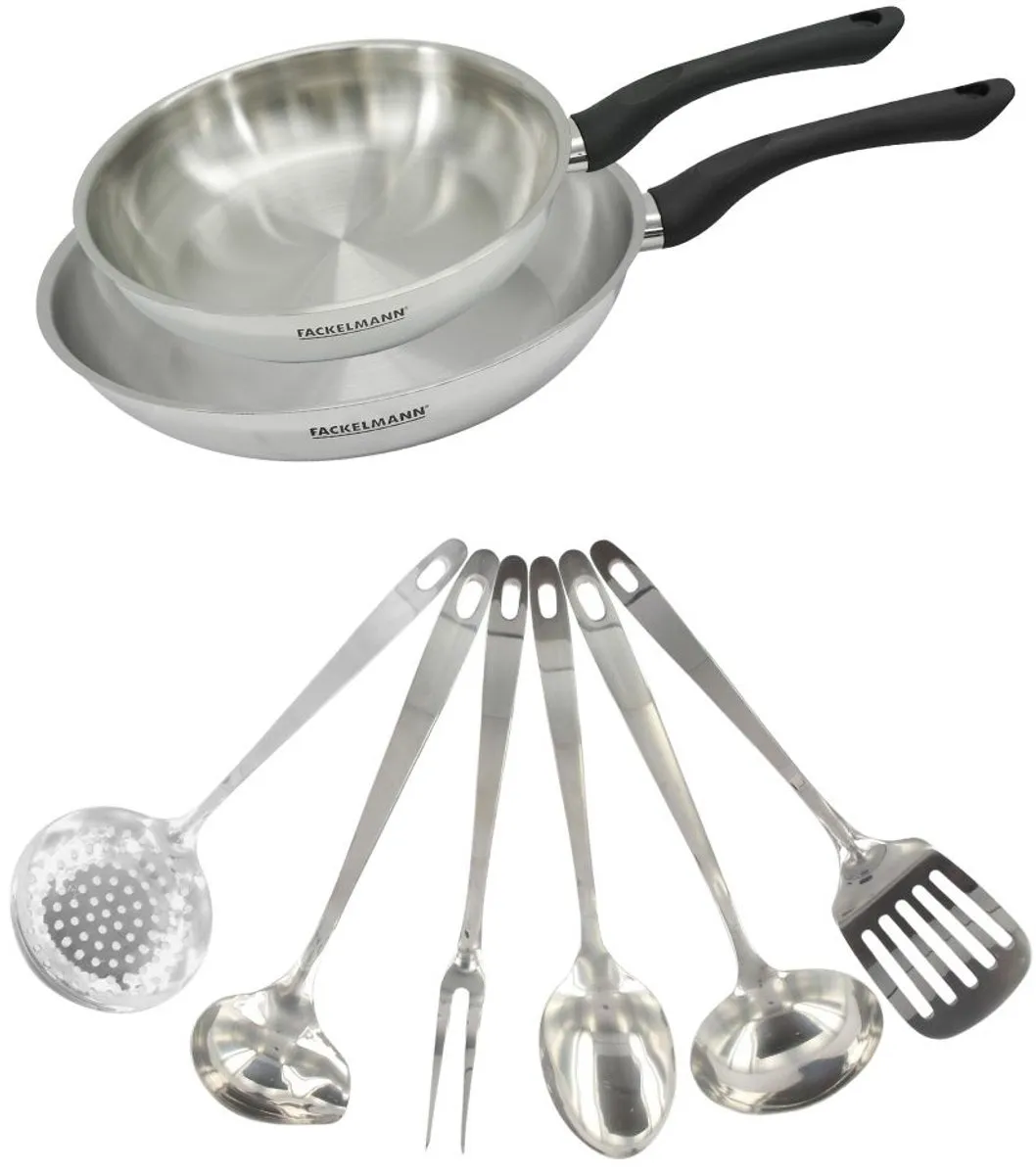 Fackelmann 9445150 Set 2 Pannen 24/28cm
