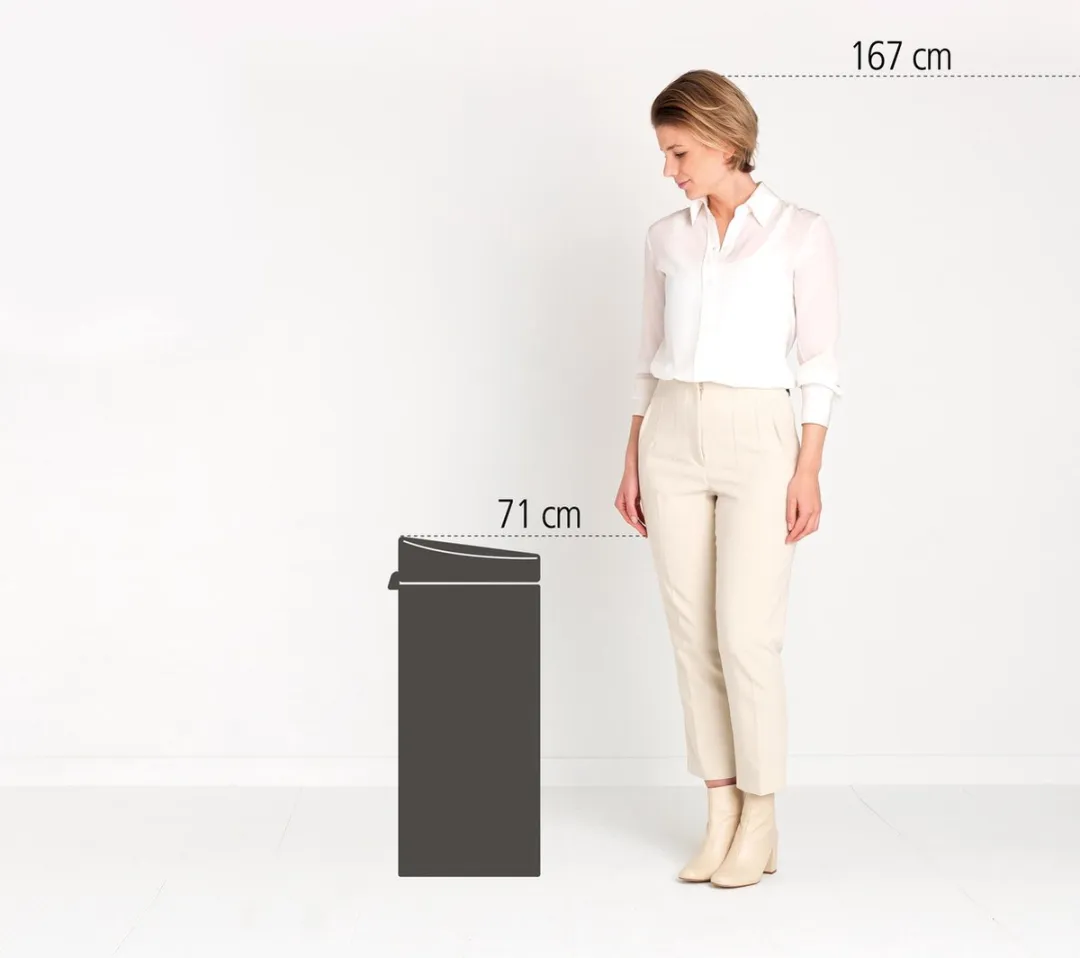 Brabantia Touch Bin Prullenbak 30L - Champagne - MPN 304507
