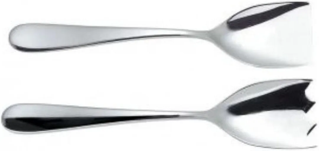 Alessi Nuovo Milano Saladebestek - 2 Stuks - Zilver