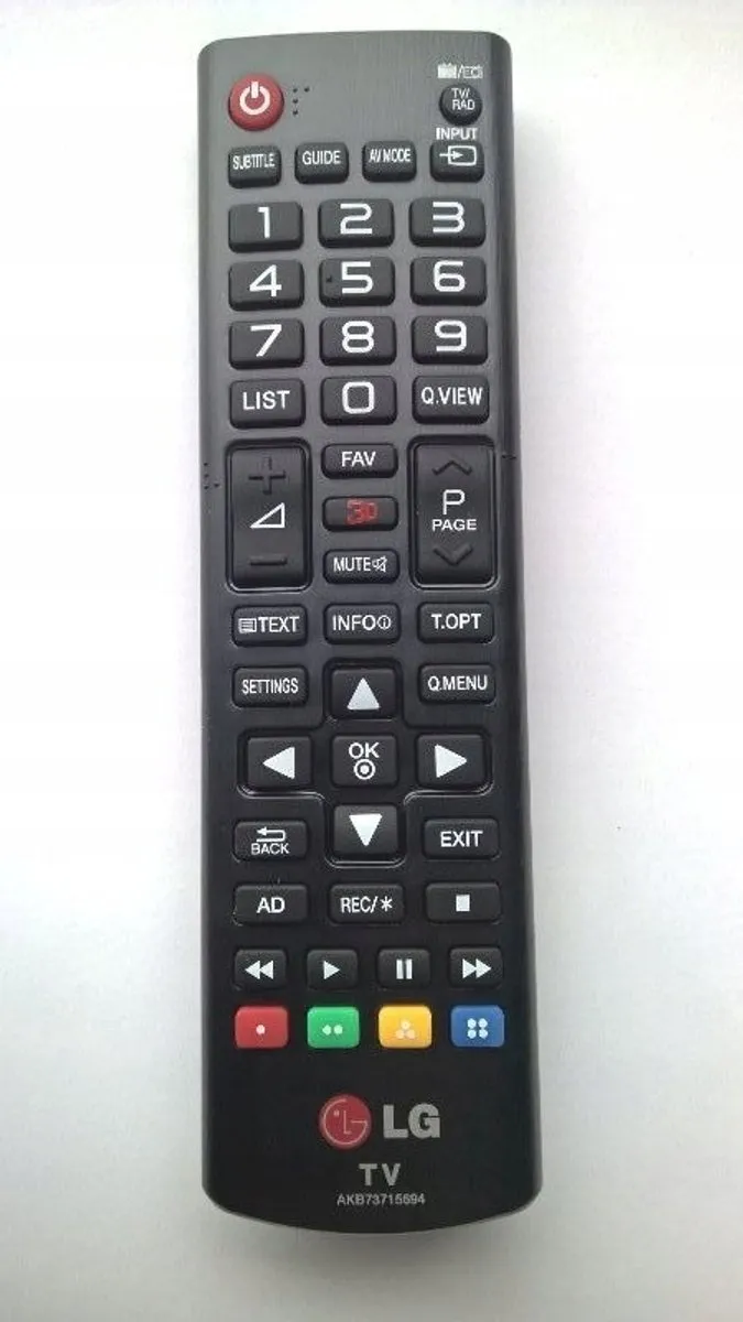LG AKB73715694 Afstandsbediening - Zwart