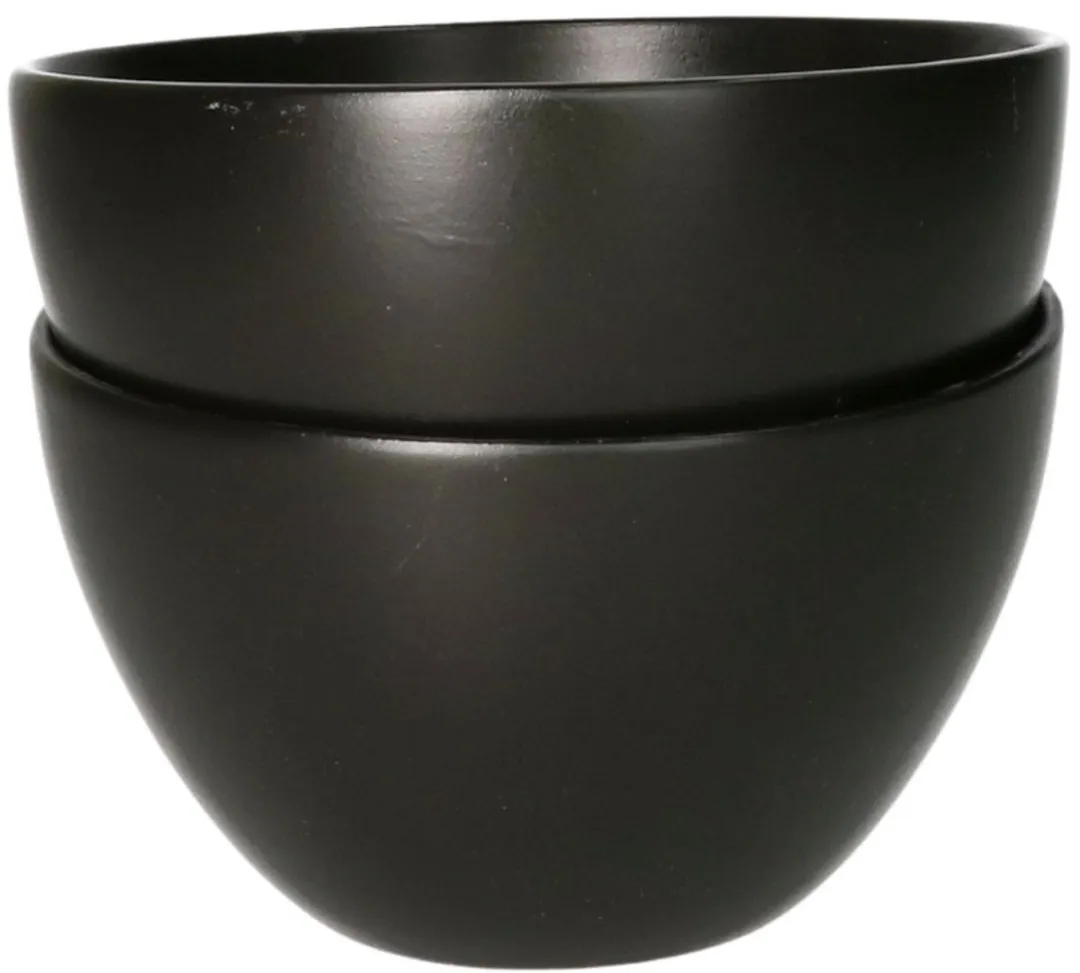 Excellent Houseware Ontbijtservies 6-delig - Zwart
