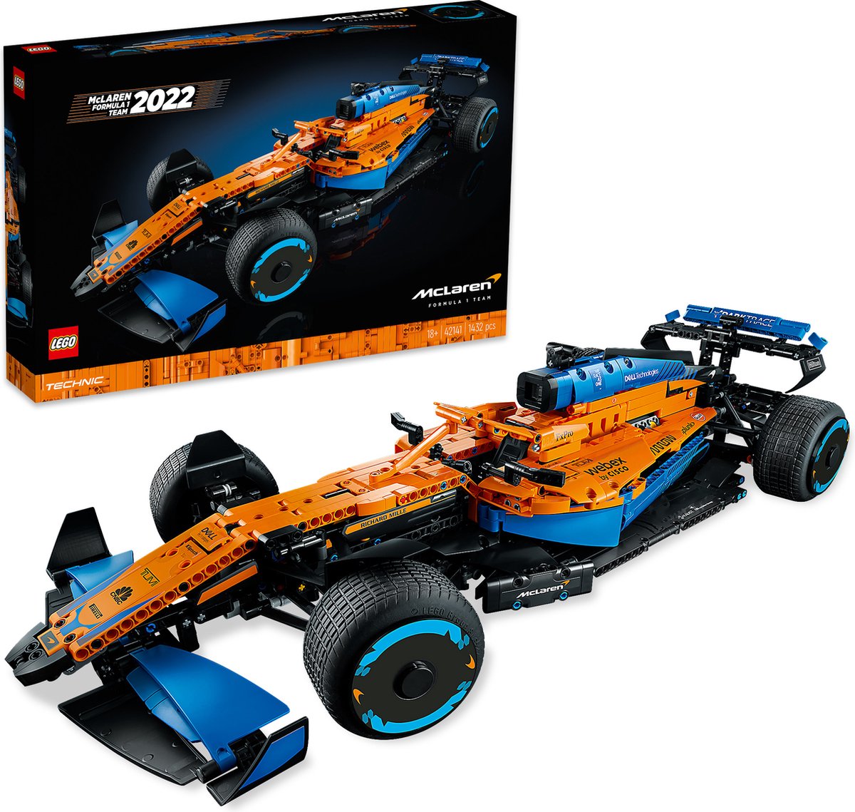 LEGO Technic McLaren Formule 1 2022 Racewagen Set voor Volwassenen - 42141