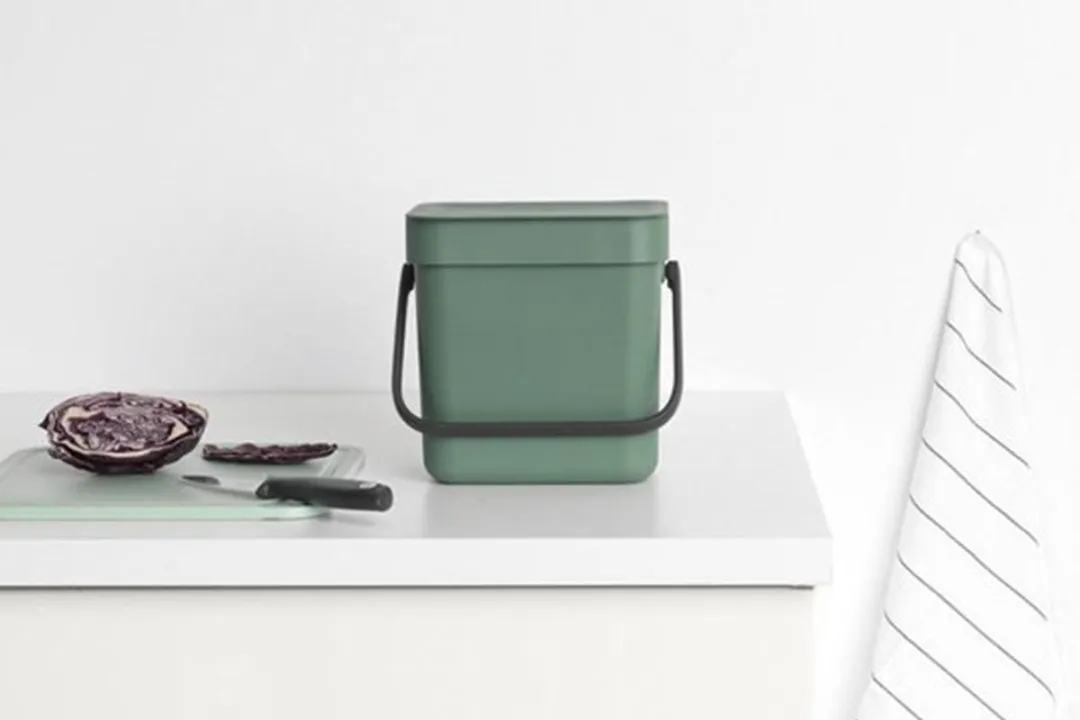 Brabantia Sort & Go Afvalbakje 3L - Fir Green - afbeelding 6 van 6