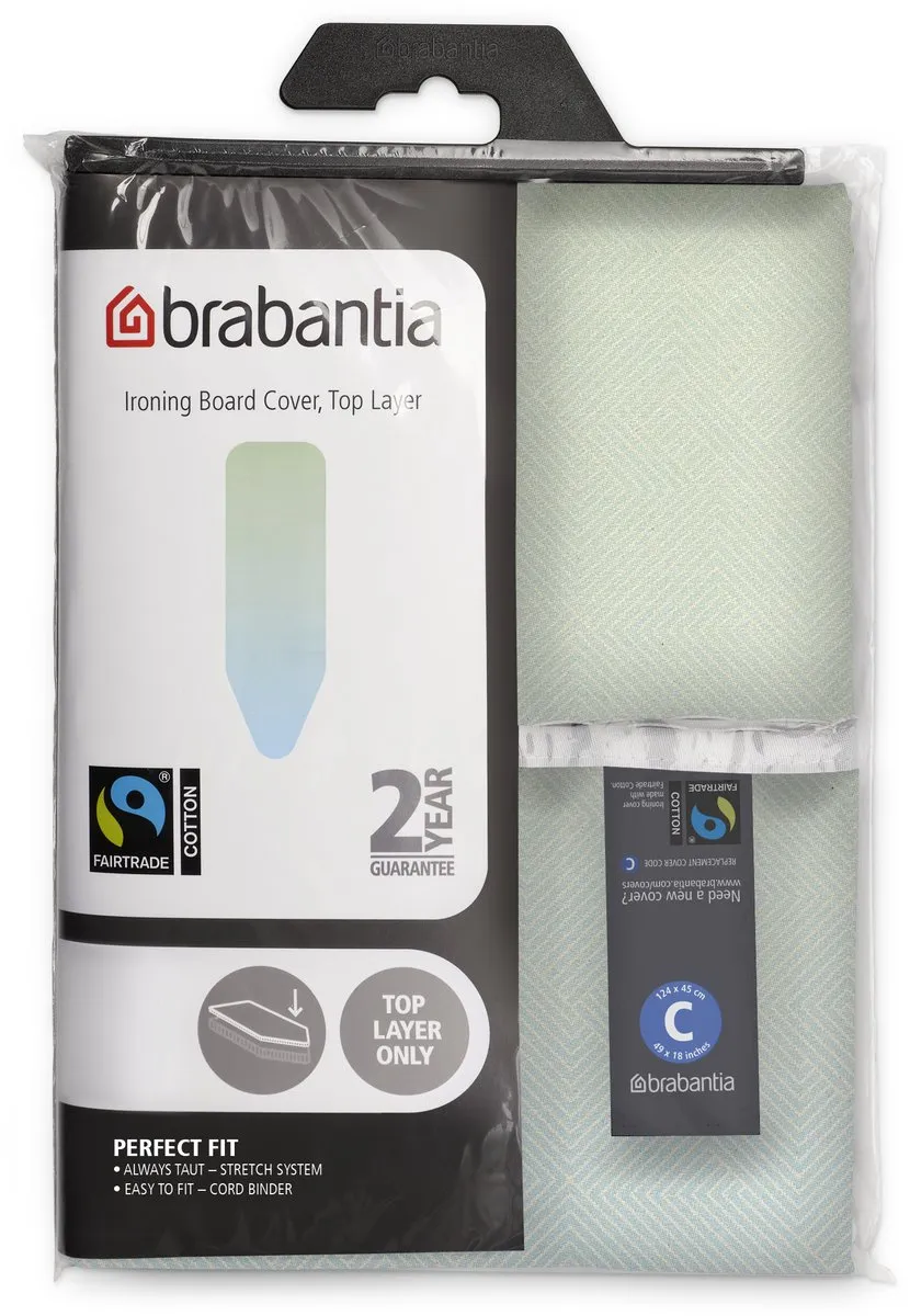Brabantia Strijkplankhoes Toplaag 236105 - 124x45cm - Soothing Sea
