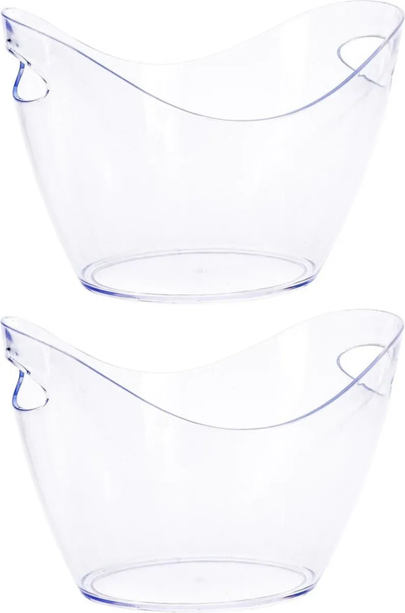 Excellent Houseware Koelemmers Set 2x 3L - Transparant