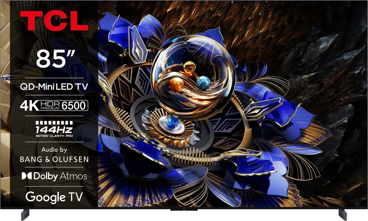 TCL 85X11K 85 inch QD-MiniLED TV - Zwart