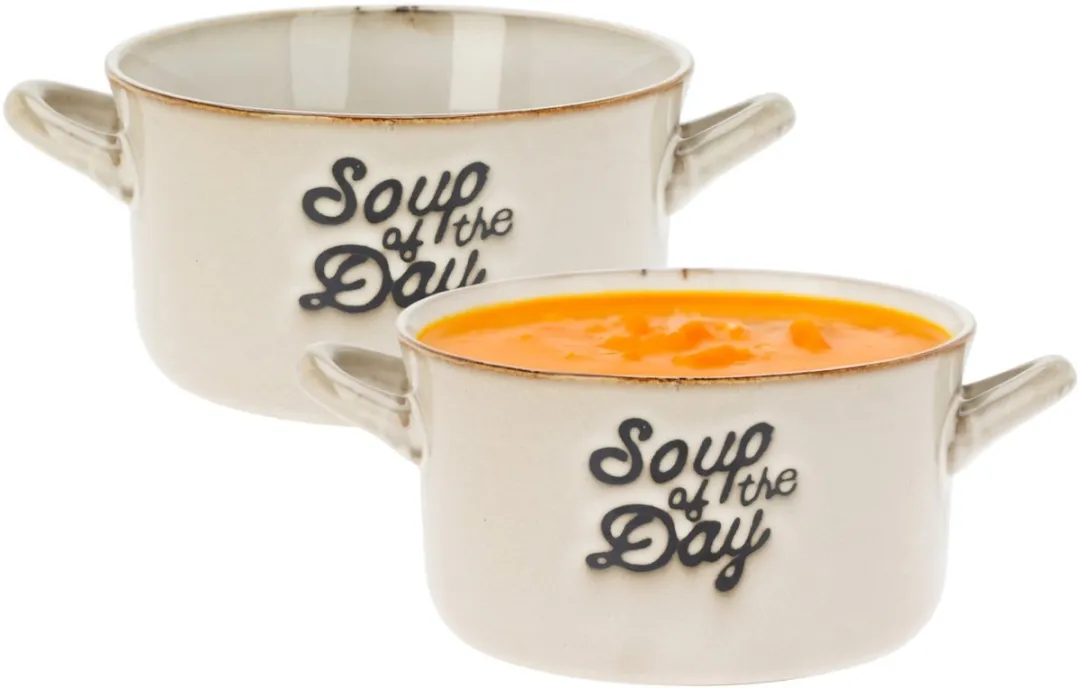 Excellent Houseware Soepkommen Porselein 500ml