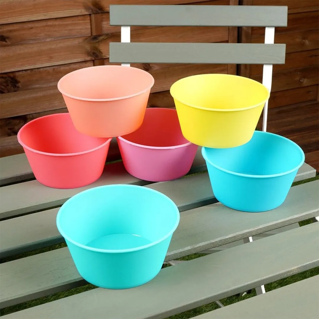 Excellent Houseware Plastic Schalen 12,5cm - 400ml - 6 Stuks