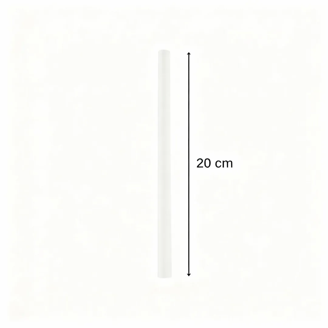 Fackelmann Herbruikbare Transparante Rietjes 20cm - 8 Stuks